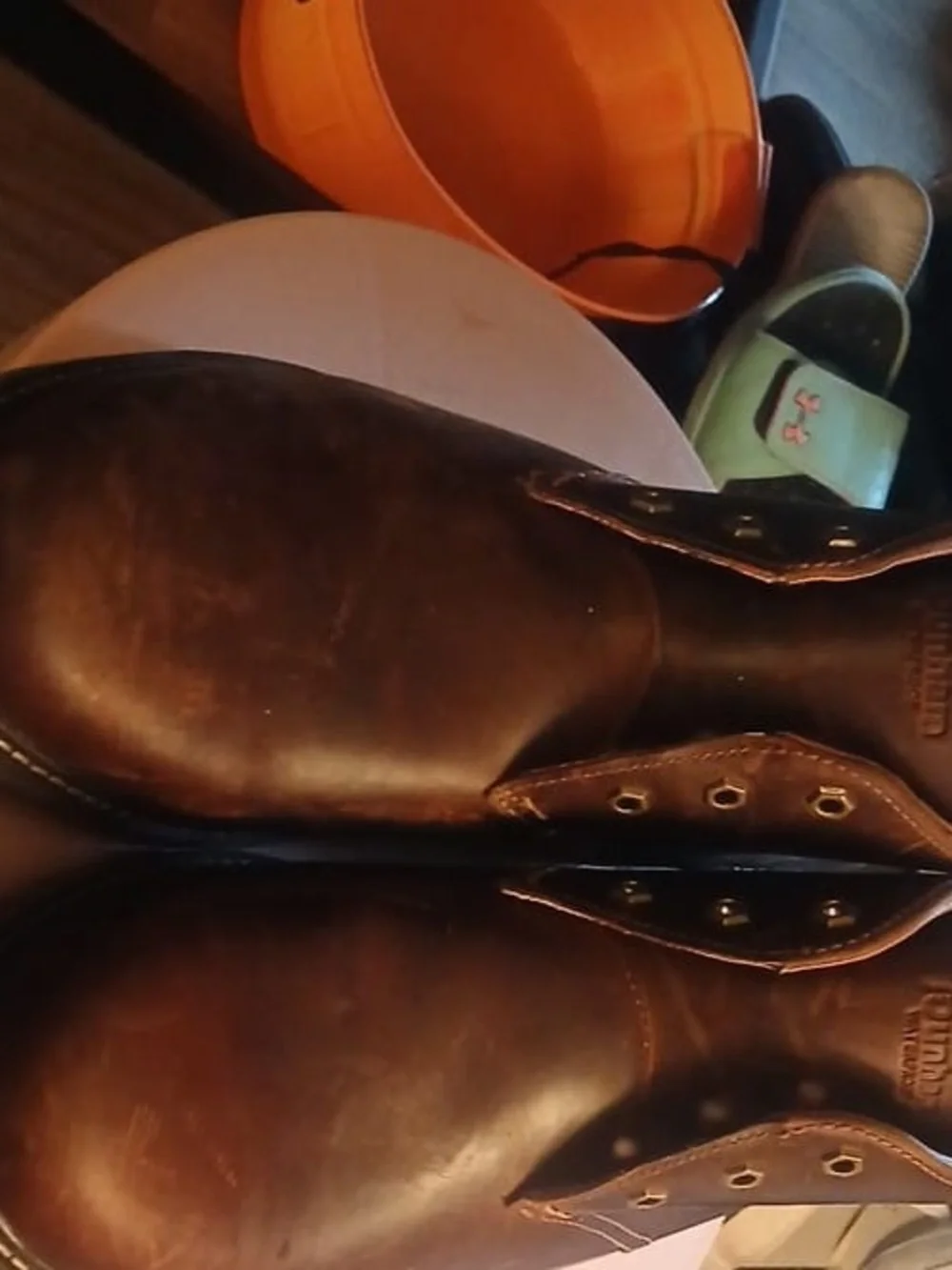 Brown Leather Casual Shoes - Durable Grip Sole